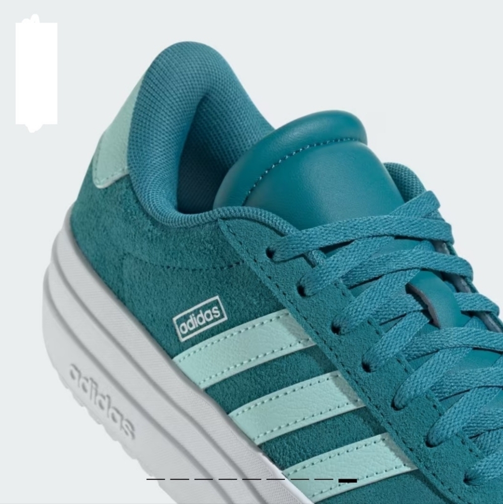 Adidas VL Court BOLD JR Skateboard Size 7Y IH4778 Arctic Fusion / Semi Flash Aq - Picture 9 of 12